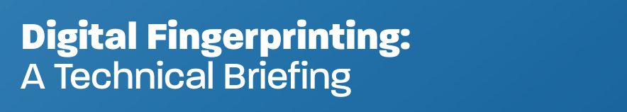 logo of white text on blue background
